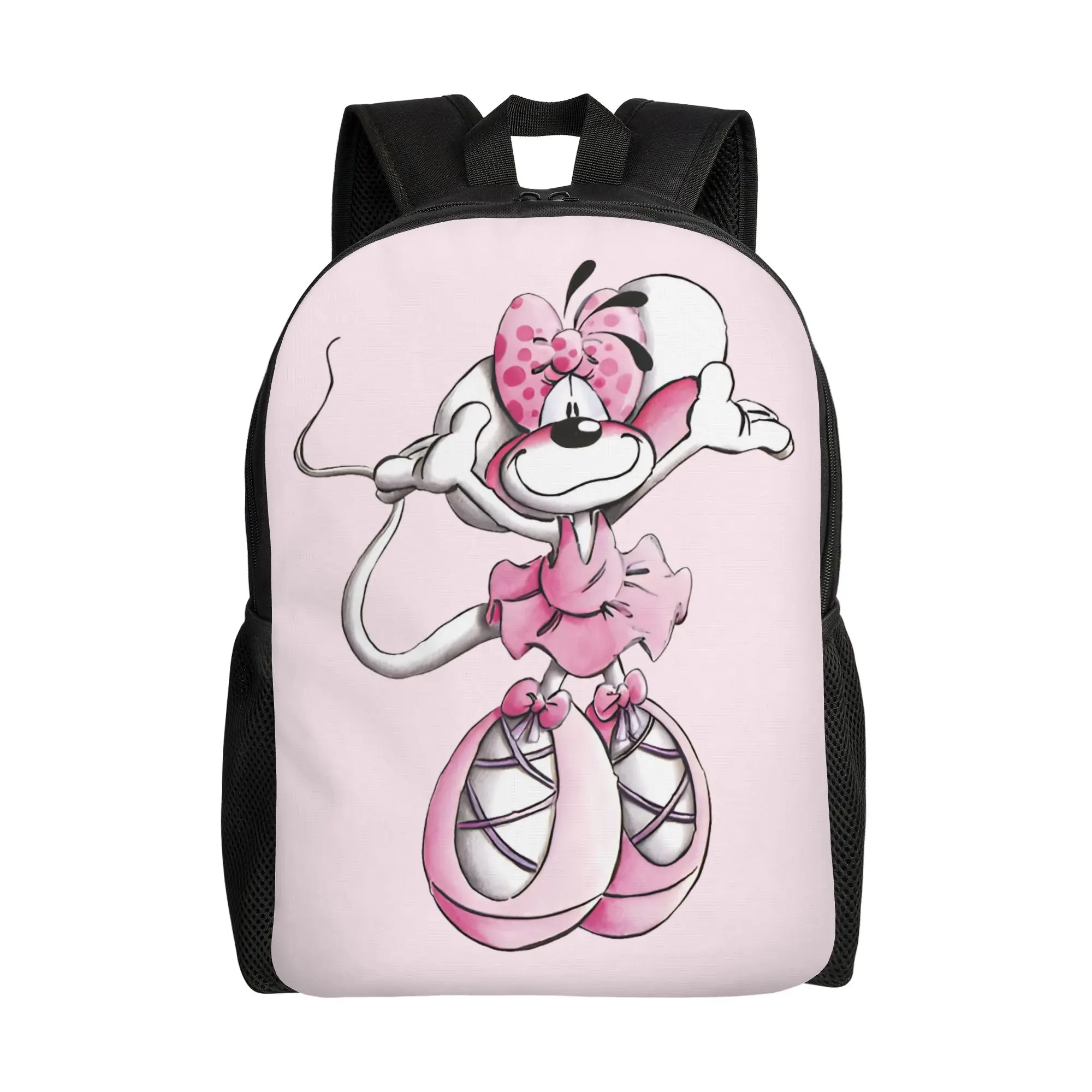 Cartoon D-Diddl Modischer Rucksack, Sport, Schule, Arbeit, Tagesrucksack für Männer und Frauen, Laptop, Computer, Canvas-Taschen