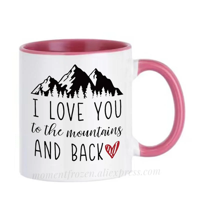 Valentines Gifts for Couples, Lover Mountains Coffee Mugs, Tea Mugen Home Decal, Milk Tableware, Coffeeware, Beer Drinkware