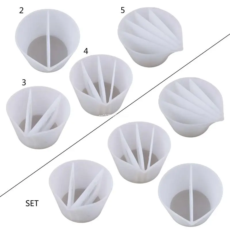 

Clear Silicone Epoxy Resin Mixing Cups Distribution Measuring Cup DIY Epoxy Dropship