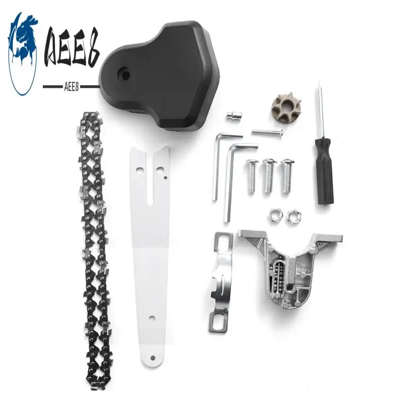 

AEE8-Angle Grinder To Chain Saw Modified Transfer Set Adapter Angle Grinder Chainsaw