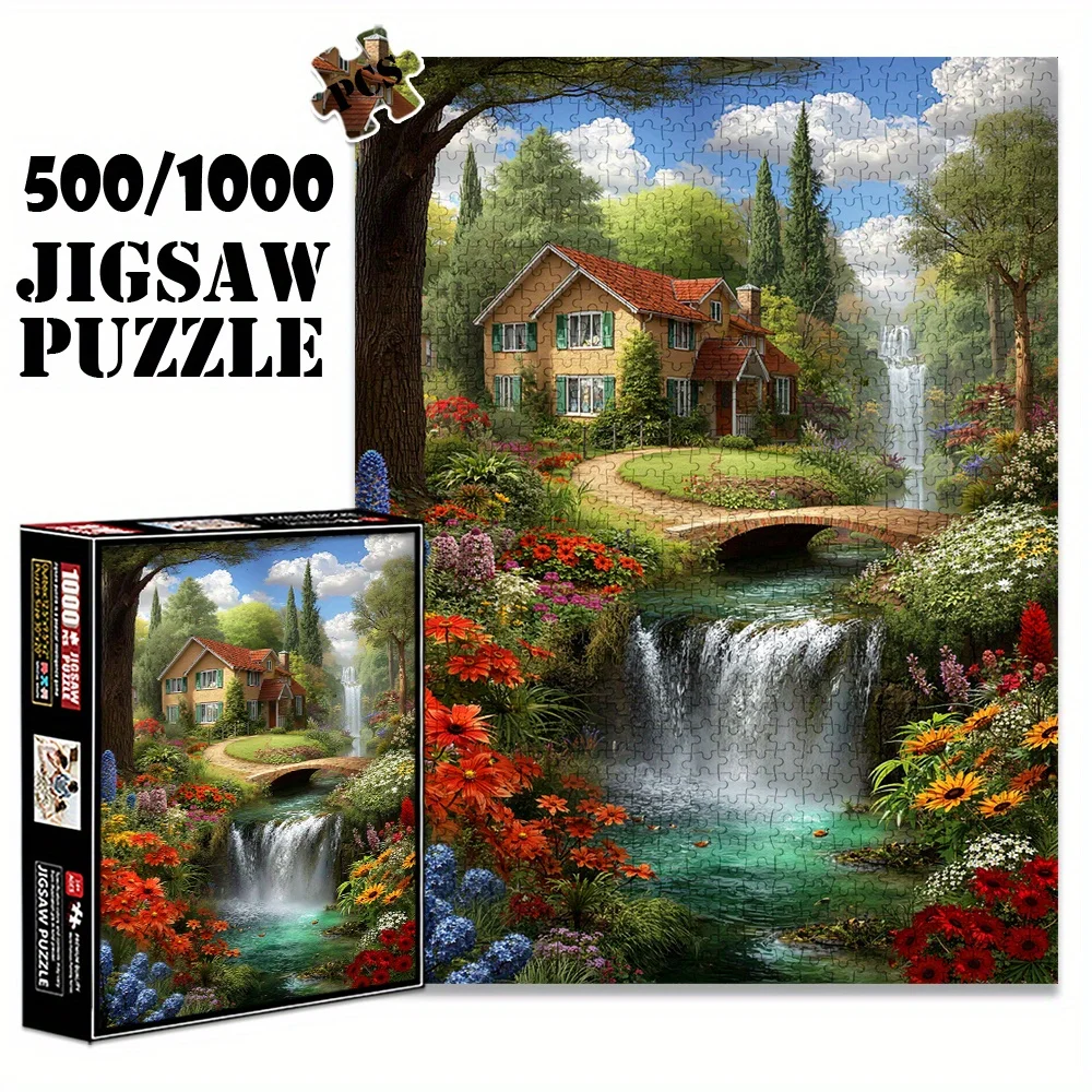 1000 pièces Puzzle adulte, 27,56x19,69 pouces grande taille, Bouquet de Gramophone Vintage Puzzle en papier décoratif, 500 pièces pour bricolage créatif