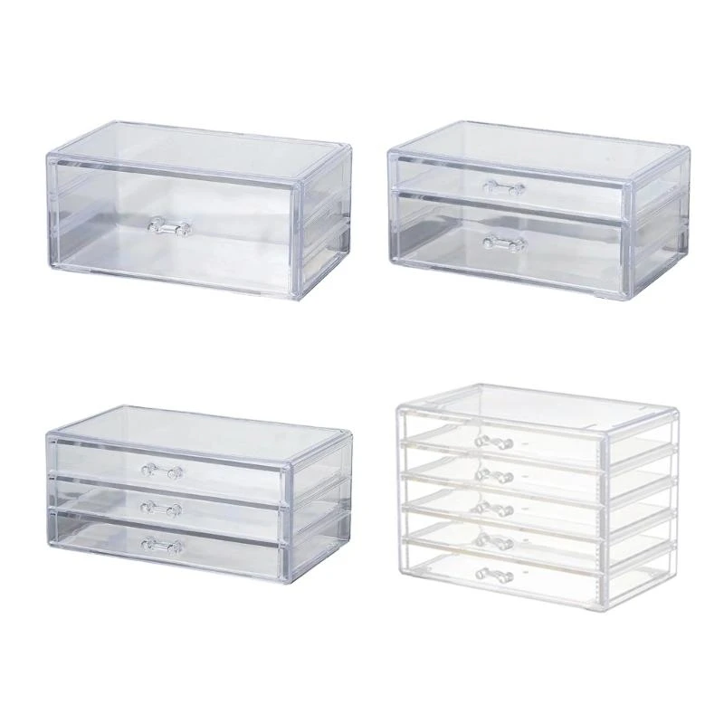 حاملي أدراج تخزين المكياج الأكريليون توفير المجوهرات والإكسسوارات