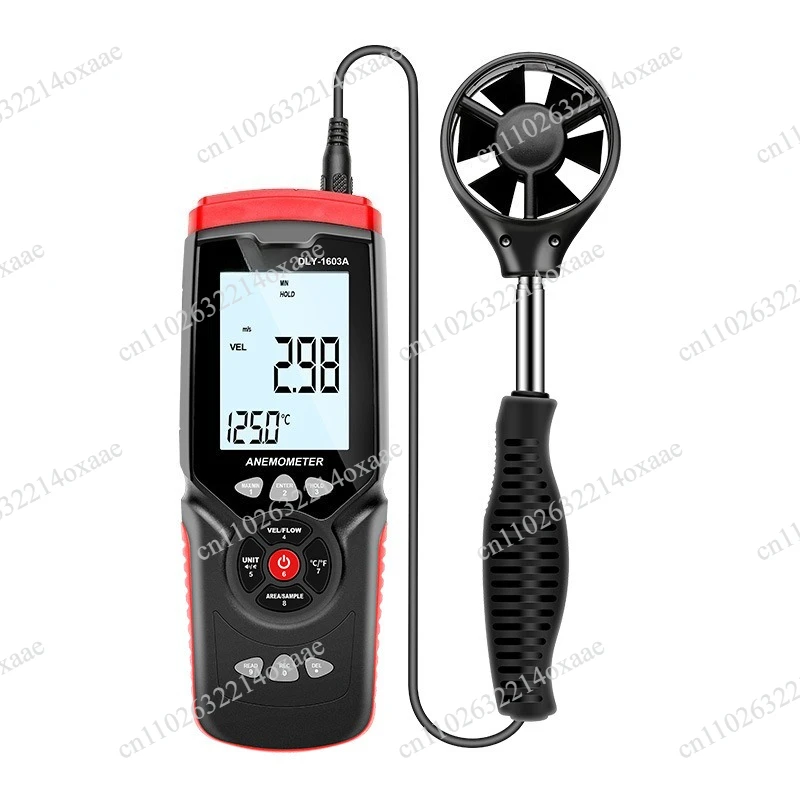 Professional Wind Speed Air Flow Temperature Digital Anemometer Instrument Air Volume Direction Humidity Data Hold