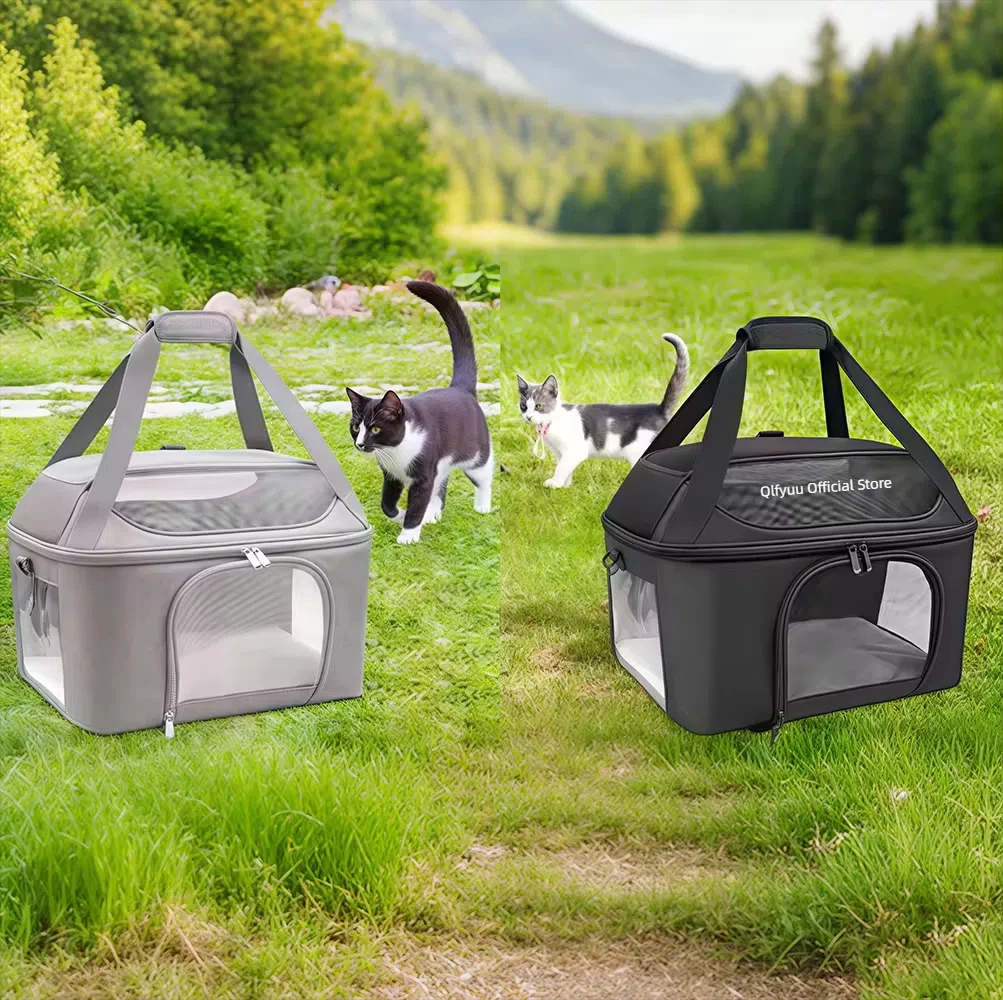 

Pet Supplies Cat Tote Bag Foldable Breathable Pet Backpack Go Out Portable Puppy Cross-body Shoulder Bag