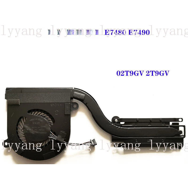 f  For Dell Latitude E7480 E7490 CPU radiator module fan 02T9GV