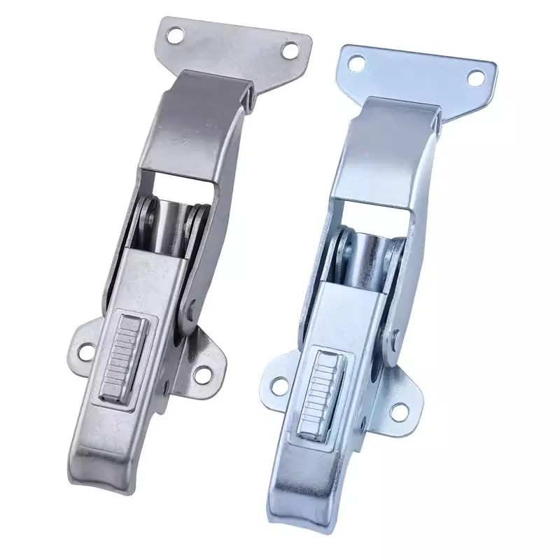 Cabinet Door Hasp Electric Box Lock Toolbox Medical Instrument Equipment Press Impact Type Spring Safety Latch