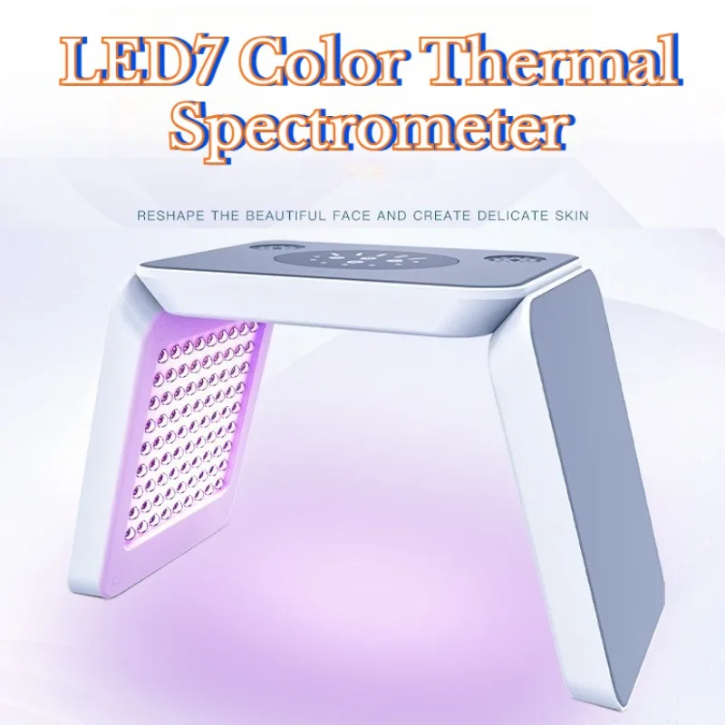 

Портативный фотоподмолодяющий аппарат для ухода за кожей: 7-цветный термоспектрометр с большой ламповой матрицей для косметологии