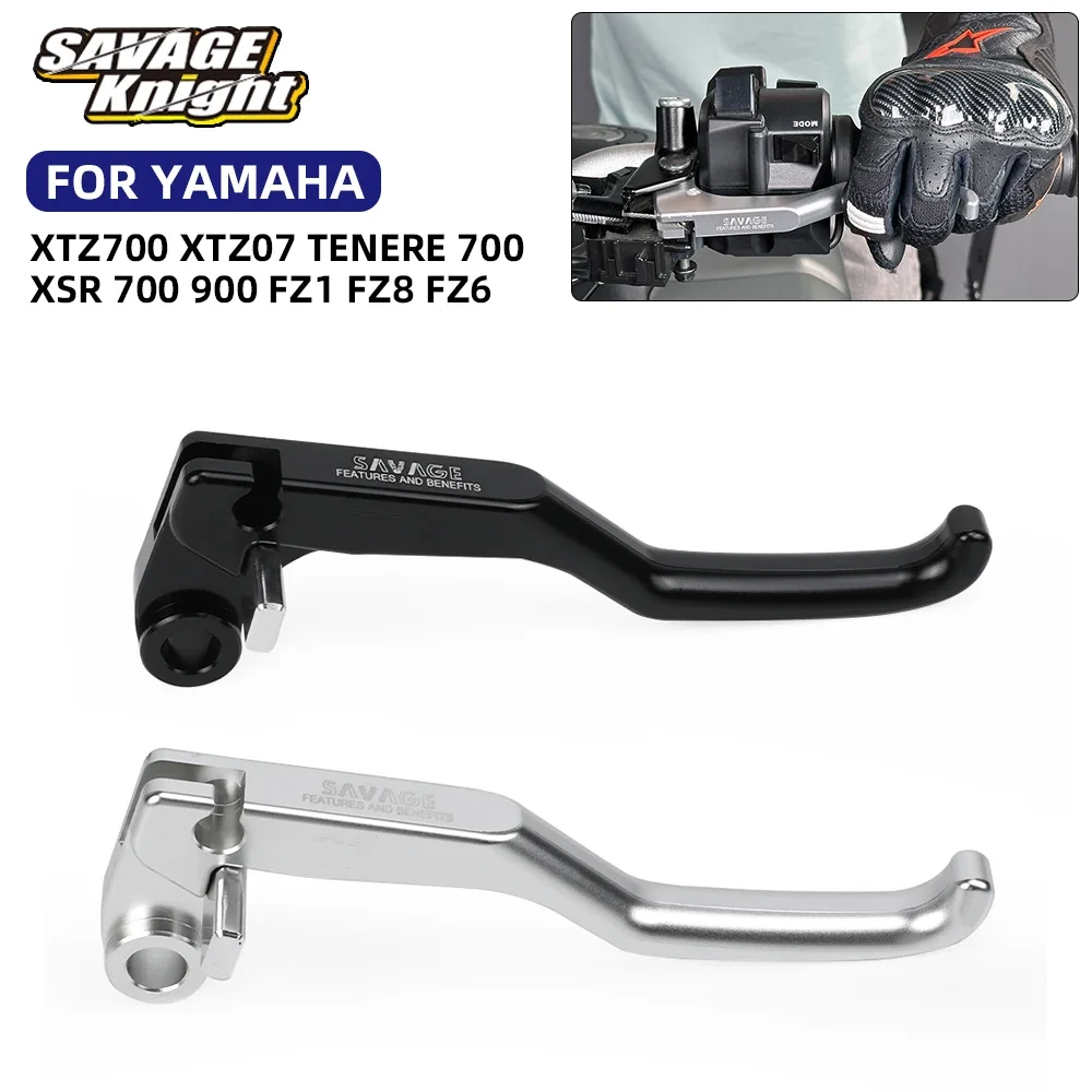 Palanca de embrague corta para motocicleta, para Yamaha Tenere 700 XTZ700 XTZ07 XSR 700 900 FZ6 FZ8 FZ1 N/S Fazer YZF-R1 YZF-R6 XJ6 1999-2024