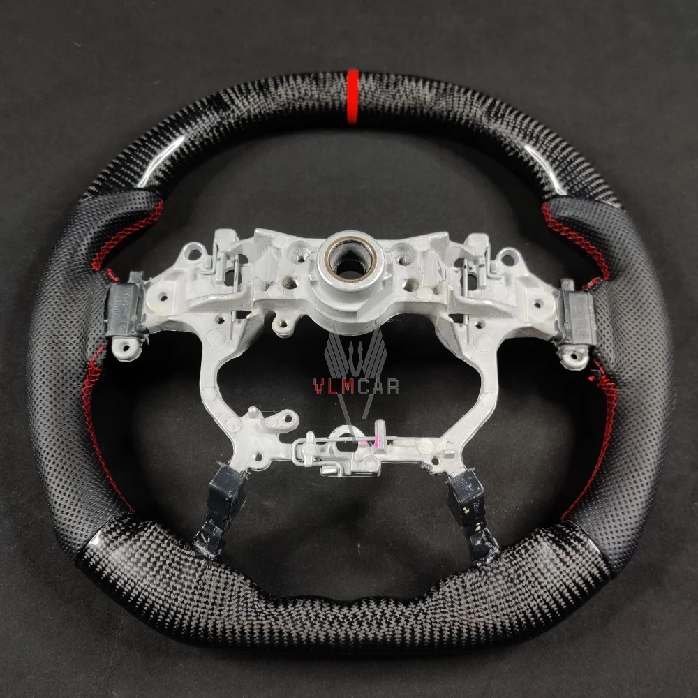 Carbon Fiber Steering Wheel for Toyota Alphard Vellfire 2008-2022 Custom Sport Upgrade Wheel Replacement Auto Interior