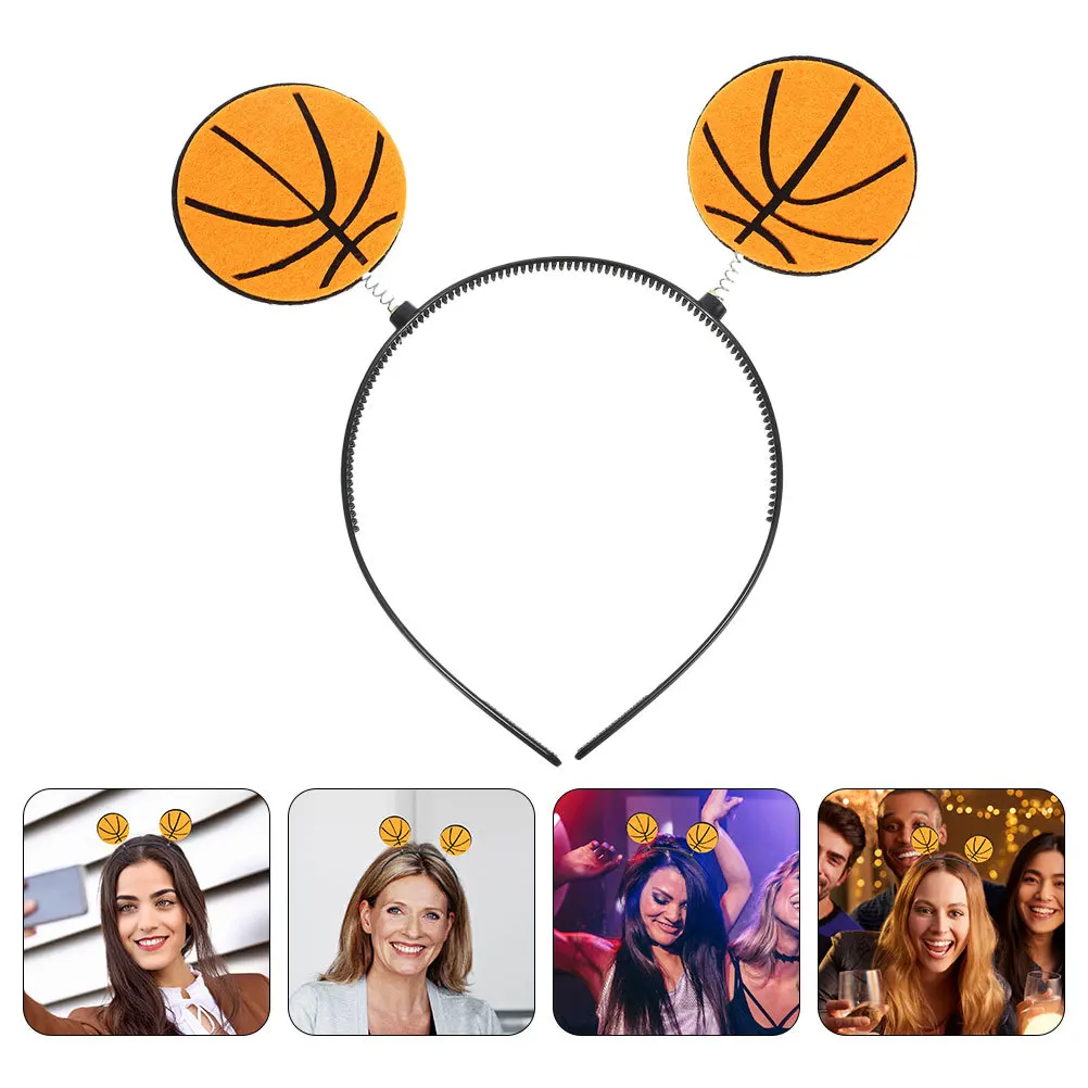 

Basketball Headband Lightweight Sports Ball Headband Comfortable Portable Hair Accessory for Sports Party Stage Performance