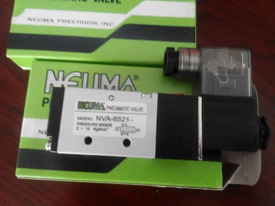 

NEUMA PNEUMATIC VALVE MODEL NVA-6521 NVA-6521-PT PRESSURE RANGE 2-10 Kgf/cm² AC220V AC110V DC24V NV-6521 NVA-6521-A2/A1/D2