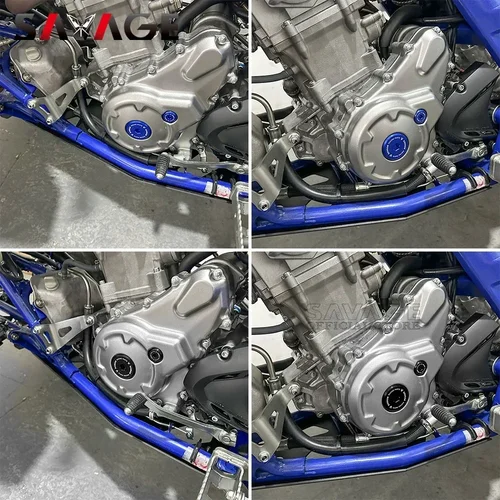 Imagen 2 del producto 2024 WR YZ 250 450 cubierta de tapa de cárter de motor de Motocross para YAMAHA YZ250F YZ450F WR250F WR450F WR/YZ 250F 450F 2010-2023