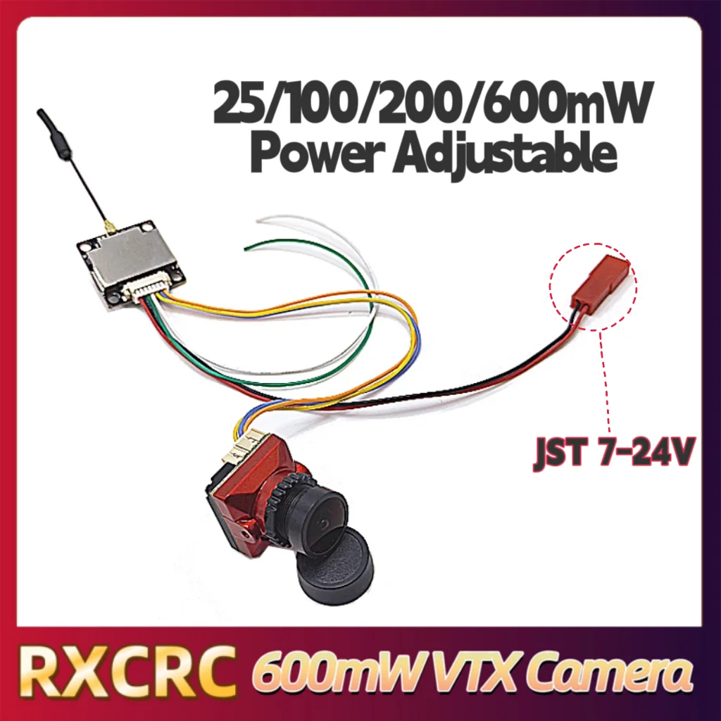 RXC 5.8G 600mW Transmissor VTX de potência 1500TVL 2.1mm Câmera, FPV 4.3 polegadas 56CH Monitor de recepção. Para RC Multicopter FPV Drone Parte.
