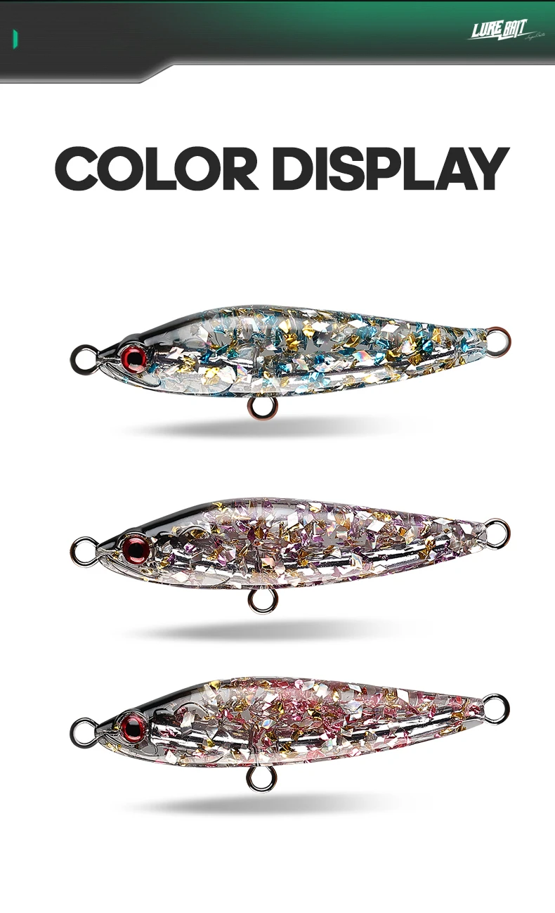 TAIYU Harz-Fischköder Luya Kunstköder 7cm 17g Harter Köder Laser-Reflektierender Bleigewichteter Fischköder – Detail 10