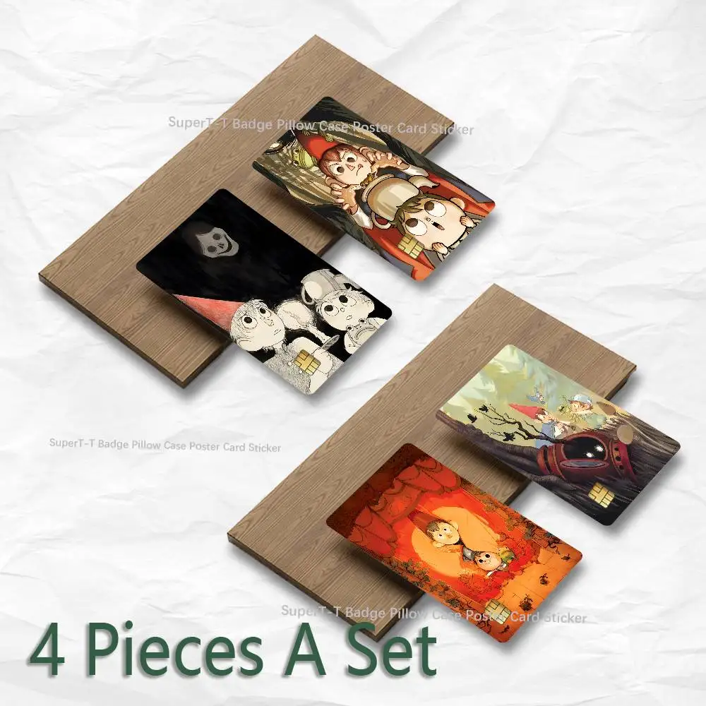 O-Over The Garden Wall OTGW Credit Card Skin Stickers for VISA JCB Mastercard and Other IC Bank Card Decoration Protect