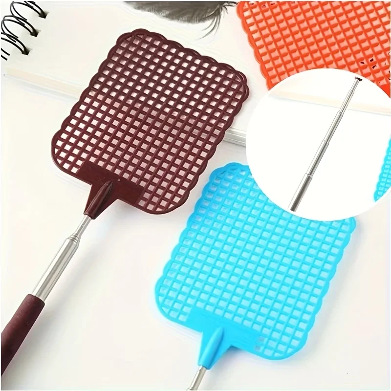 1 Count Random Colors Plastic Fly Swatters, Ideal for Home, Kitchen & Outdoor Garden Use, Easy to Operate for Fly Removal