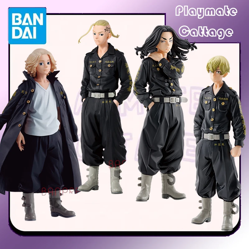 

In Stock BANDAI Original BANPRESTO Tokyo Revengers Manjiro Sano MIKEY Draken Baji Keisuke Anime Figure Model Toy Gift Children