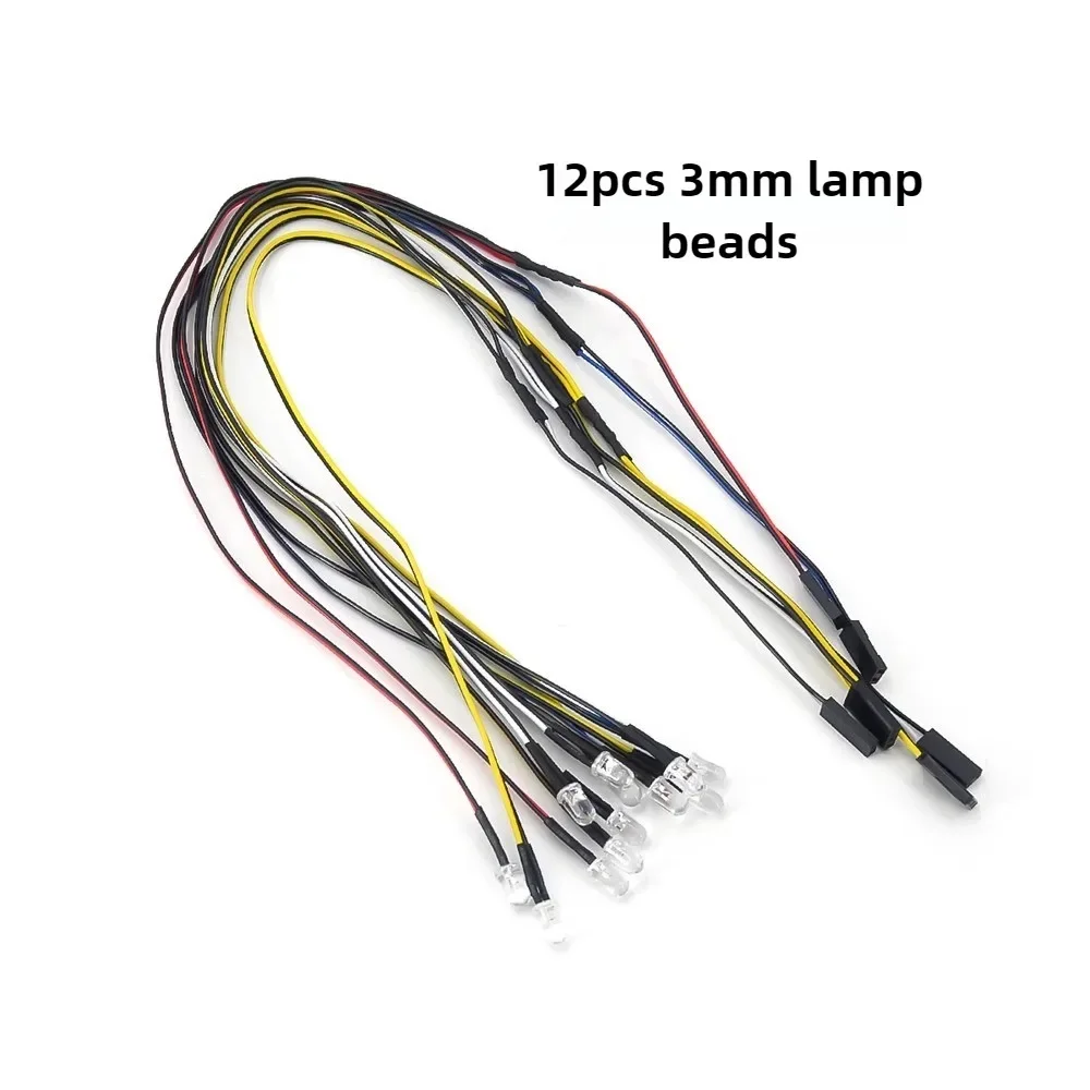 DUMBORC RCカー FZD シミュレーションライトコントローラー 12 LEDシステムキット 1/10 1/8 トラック ドリフト HSP タミヤ CC01 4WD アキシャル SCX10用