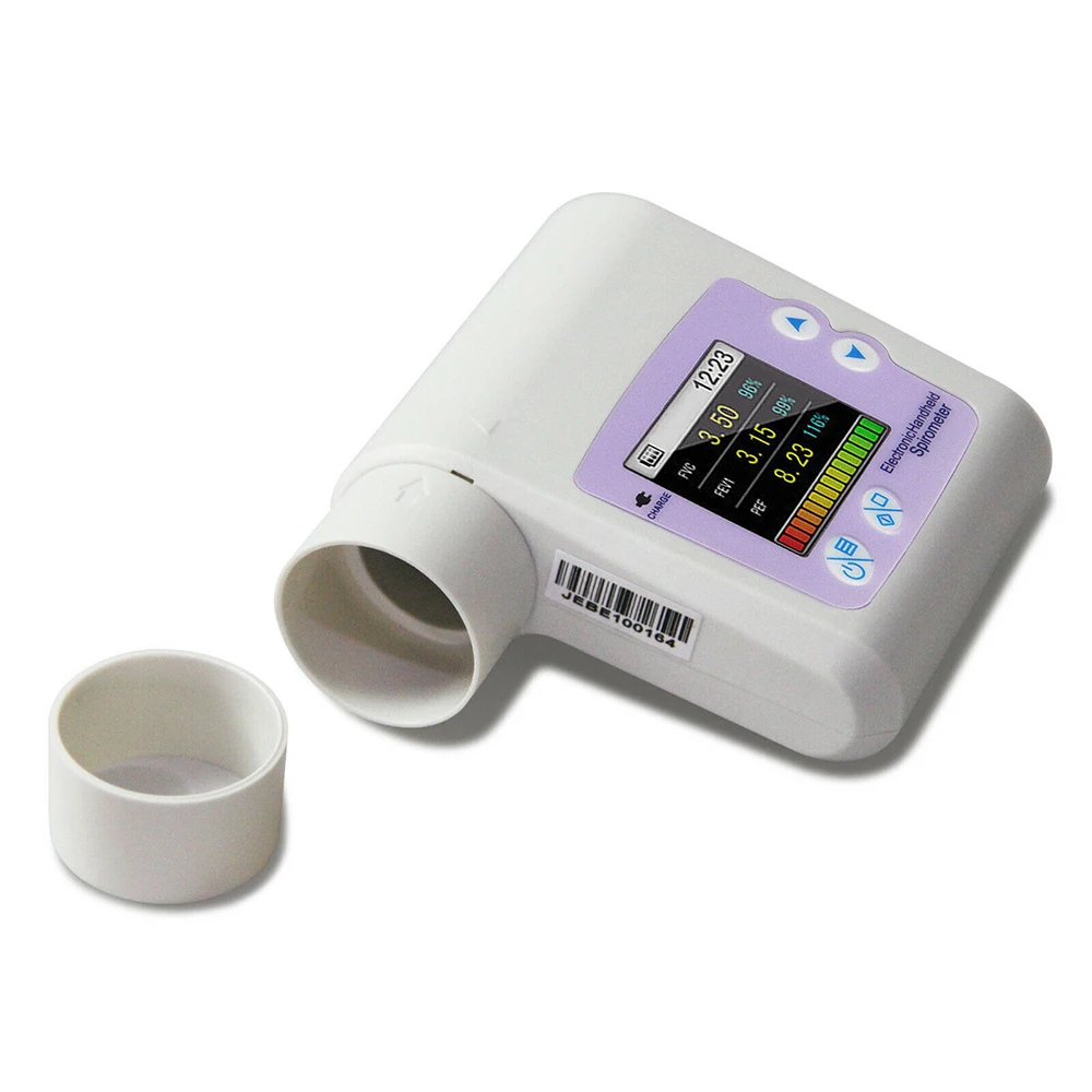 Color display medical handheld spirometer lung spirometer