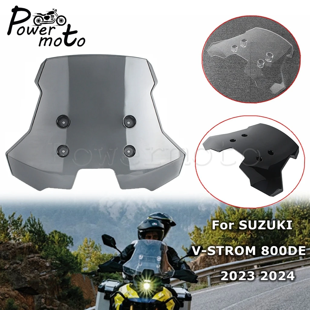 

2023 2024 For SUZUKI V-STROM V STROM 800DE Windshield Front Windscreen Motorcycle Polycarbonate Wind Shield Deflector Protector