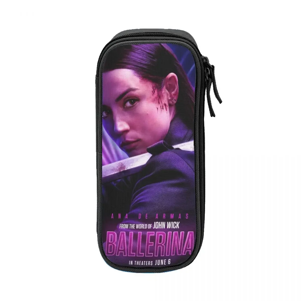 From The World Of John Wick Ballerina Pencil Cases Fun Pen Box Bag Kids Big Capacity Students School Gifts Pencil Box