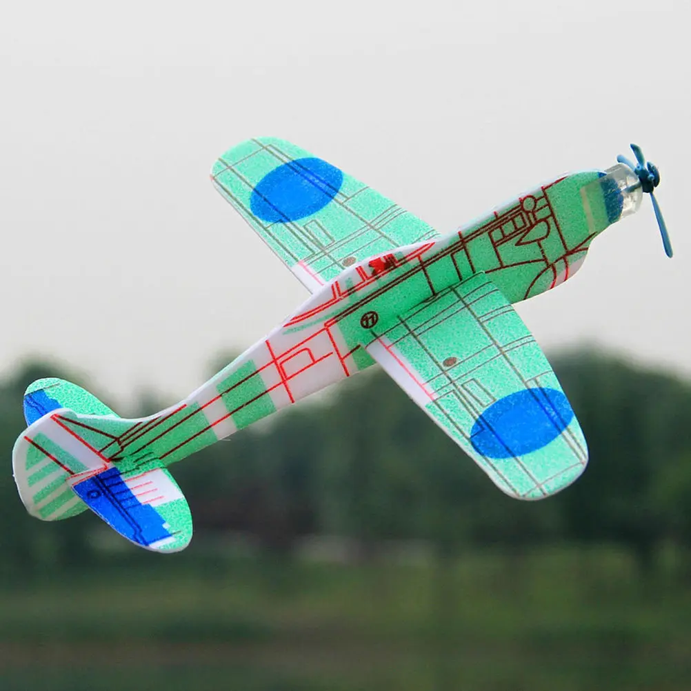 

24Pcs DIY 3D Stereo Puzzle Flying Glider Plane Set Easy Assemble Kids Outdoor Birthday Party Filler Small Aircraft