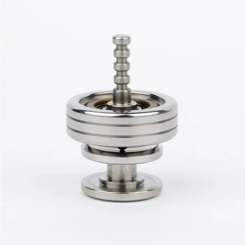 

2-in-1 latest pure brass finger fidget spinner desktop metal fidget spinning gyro toy