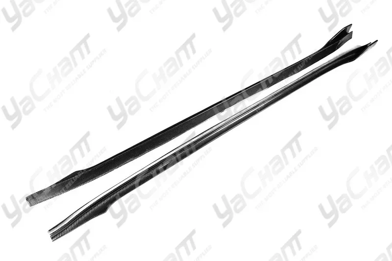 Car-Styling Carbon Fiber Side Skirt Underboard Fit For 2018-2019 TESLA Model 3 VRS Style Side Skirts Under Board