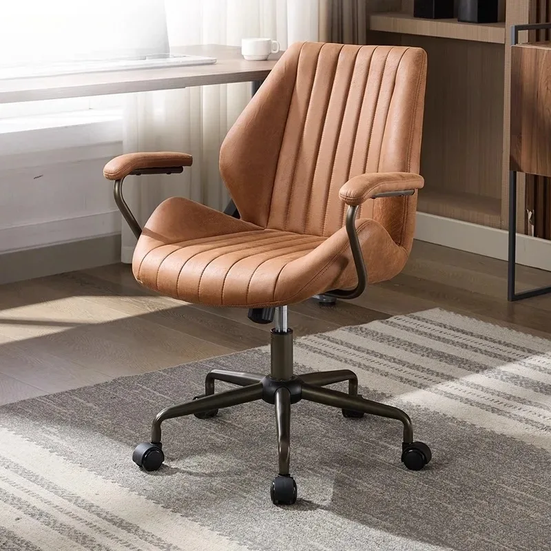 Office Chair Computer  Study Chair Back Study Chair Book Desk  Sedentary Comfortable Lifting Home Retro