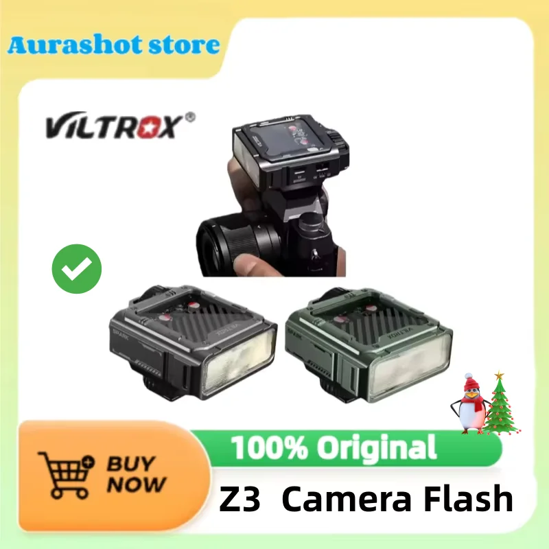 VILTROX Spark Z3 na câmera Flash Speedlite com TTL GN16 6500K Speedlight para Nikon Sony Fujifilm Canon DSLR Camera
