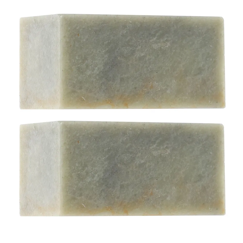 2Pcs Chinese Stone Seal Engraving Blanks Qingtian Rock Practice Material for Hand Carved Stamps Artists Calligraphers Custom