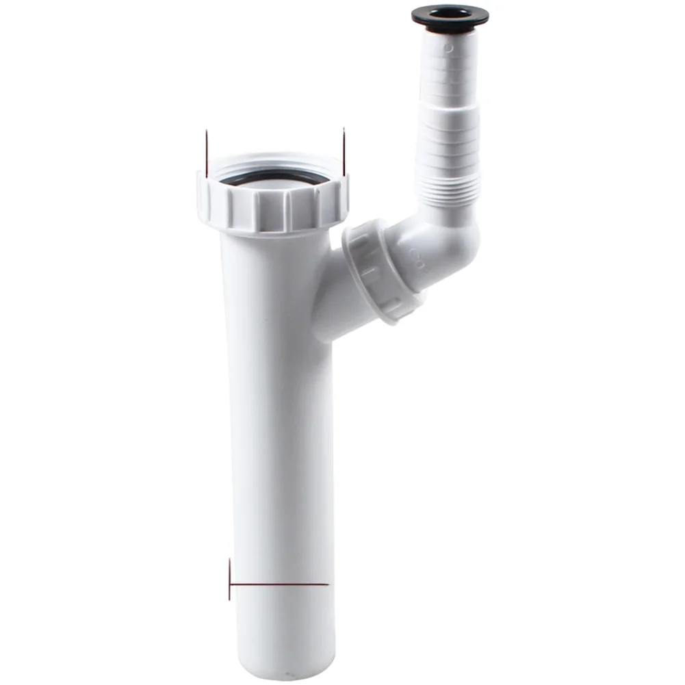 45mm G1 1/2 Internal Thread Water Pipe Joint PP Material for Dishwasher Drain and 40mm Outlet for Multi Device Setup