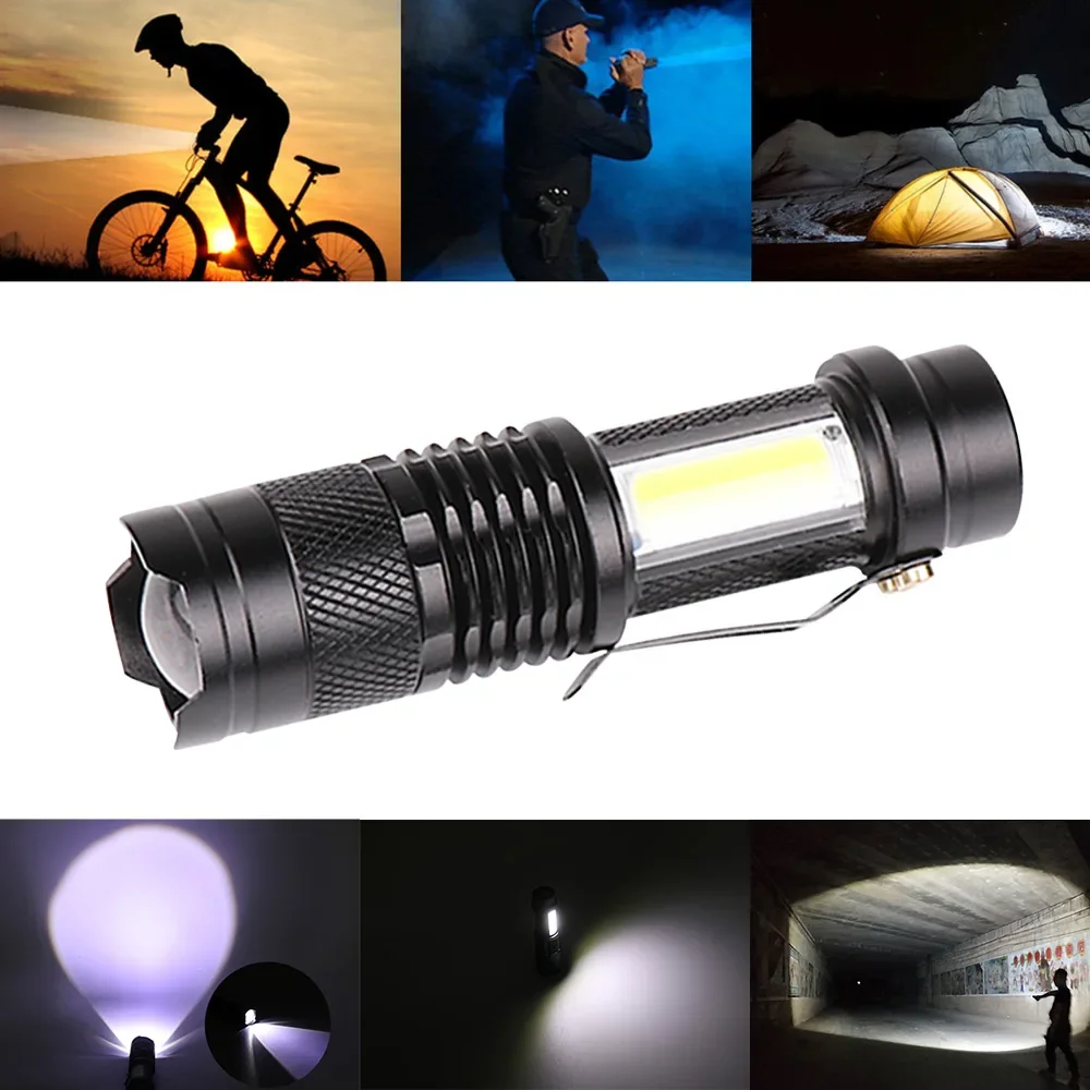 LED Flashlight 2000/3800lm Flashlight Water Resistant Outdoor Activitis Camping Hiking cycling Light Torch Emergency Lamp