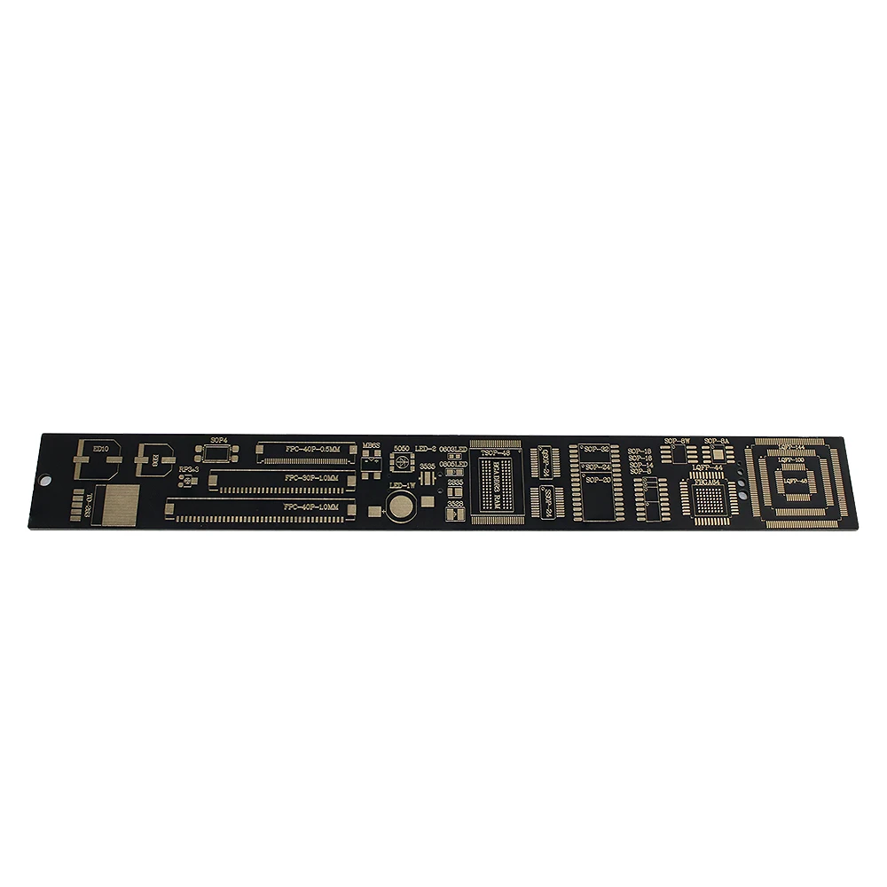 3 Größen PCB-Lineal-Set, 15 cm/20 cm/25 cm, multifunktionales Messwerkzeug für Widerstand, Kondensator, Chip, IC, SMD, Diodentransistor