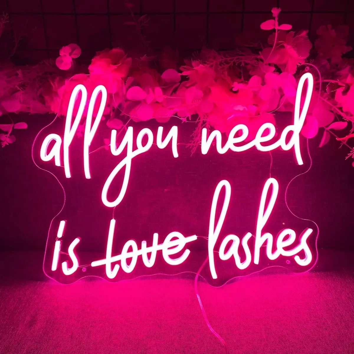 

All You Need Is Love Lashes Neon Led Sign Led Lights Beauty Room Decoration Wall Art Neon Sign For Lash Room Beauty Salon Decor