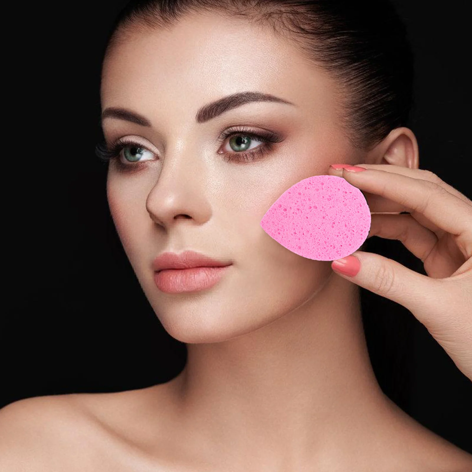 Esponjas exfoliantes compactas multiusos, depuradores faciales hidratantes para el cuidado de la piel, esponja exfoliante, 10 Uds.