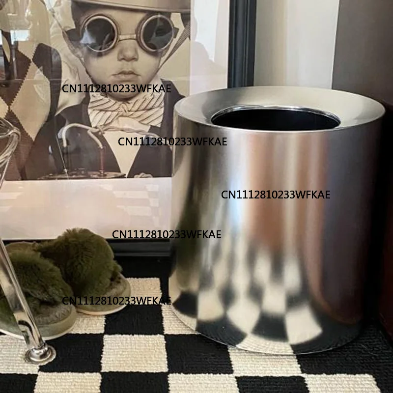 Plastic Waste Bins Modern Trash Can Luxury Living Room Wastebasket Large Capacity Separate Trashs Things for Home and Kitchen