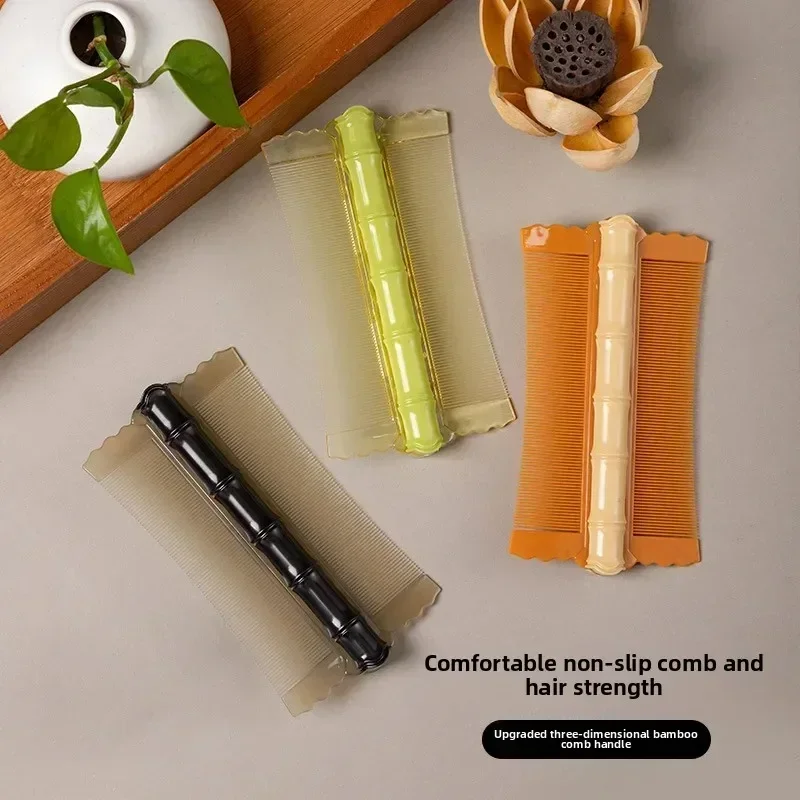 Plastic Bamboo Node Comb Double Sided Ultra Dense Tooth Comb for Lice Removal Practical Tool for Pets And Children