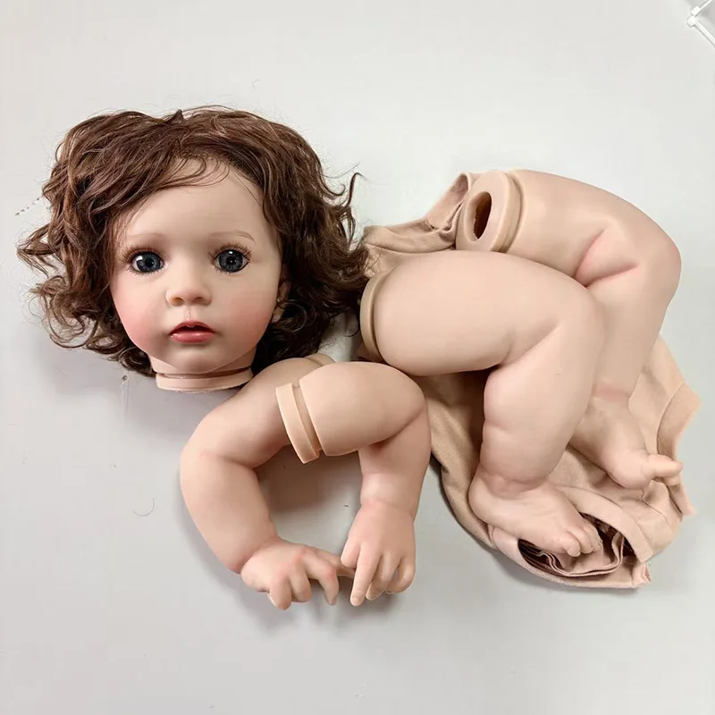 

24inch Missy Reborn Doll Kit Hand Paint Doll Parts with Visible Veins DIY Doll Kits Cloth body and eyes included