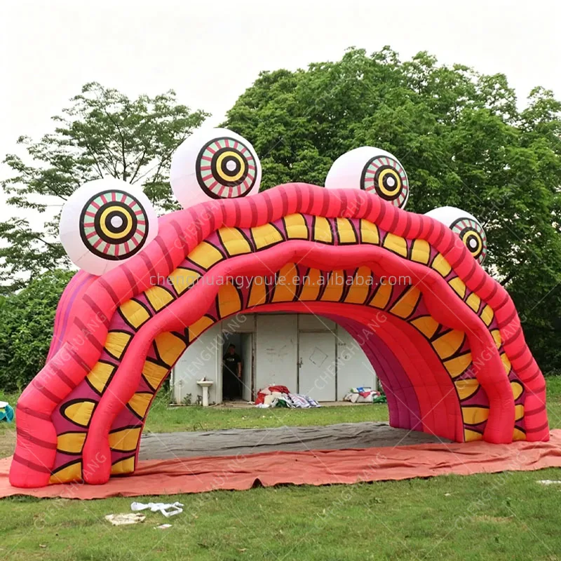 Giant Inflatable Eyeball Arch, Decoration for Music Festivals, Parties, Shopping Malls and Outdoor Performances Arch