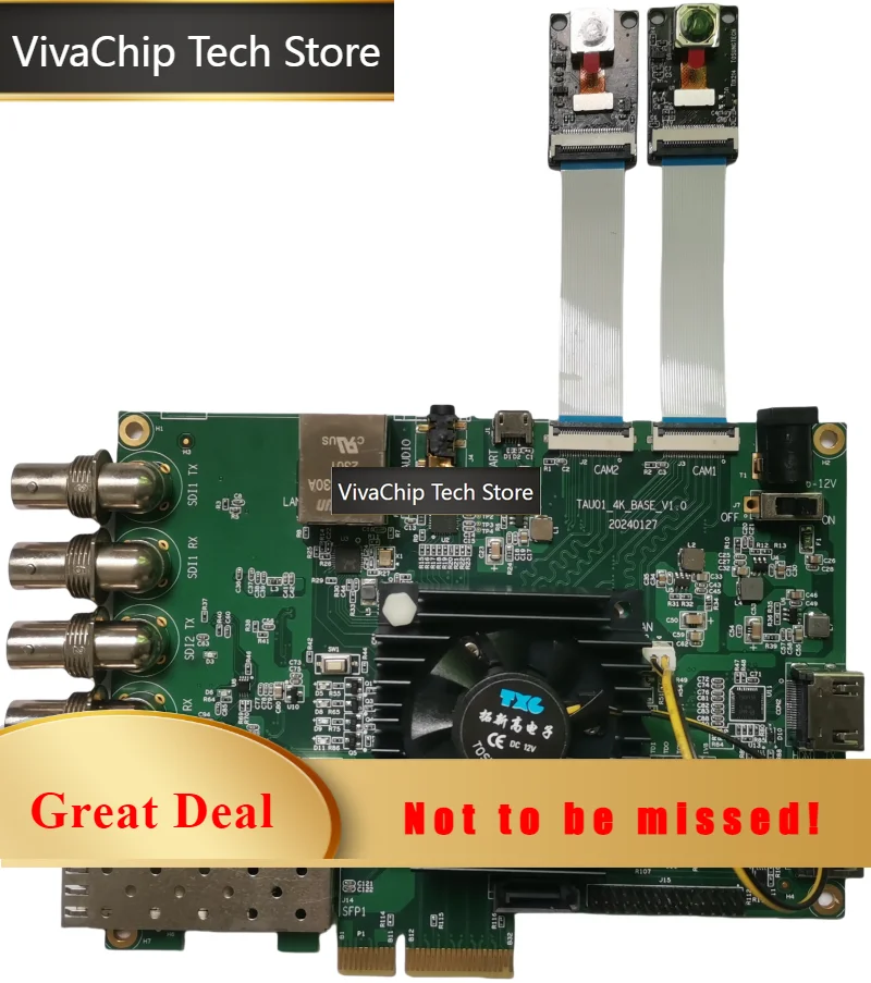 VivaCTFor XCAU15P Core Board Hdmi4k Sfp 12g Sdi Eth Mipi UltraScale+ Development Board