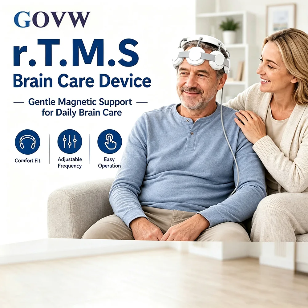 TMS Machine Repetitive Transcranial Magnetic Stimulator for Neurological Recovery Anxiety Relief Home Brain Stimulation Device