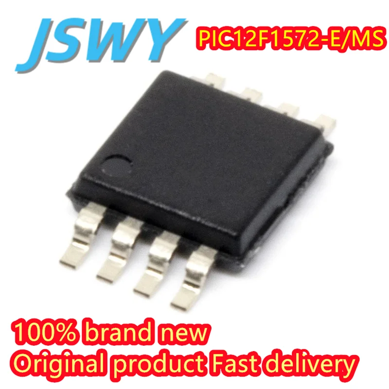 (5/20 peças) PIC12F1572-E/MS PIC12F1572 MSOP-8 microcontrolador de 8 bits novo estoque original envio rápido componente eletrônico