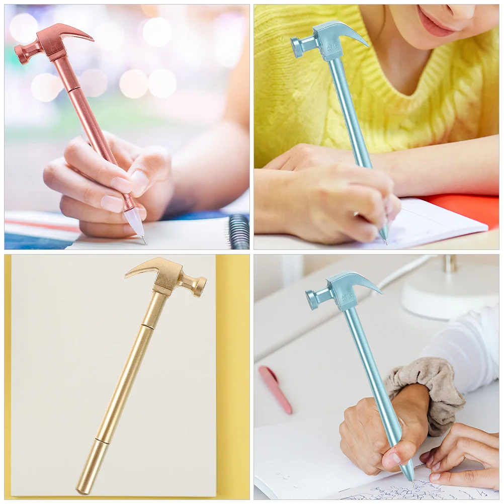12Pcs Hammer Shaped Gel Ink Pens Medium Point Smooth Writing Comfortable Hold School Office Bulk Pens Gel Ink Pen