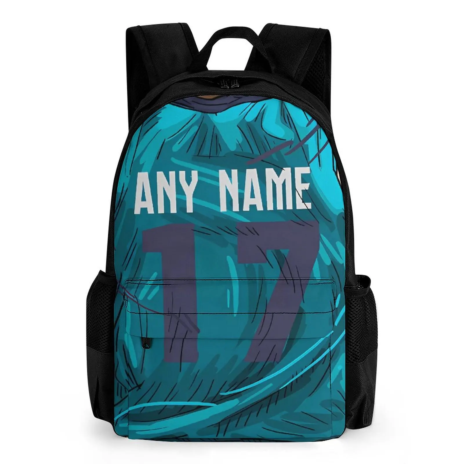 Basketball Player Backpack Custom Any Text And Pattern 16 Inch Large Capacity Backpack Stylish Cool Teen Backpack Schoolbag