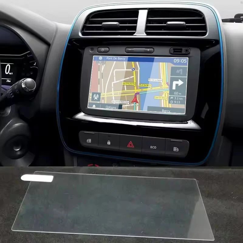 

For Dacia Spring Electric 2022 GPS Car Navigation Steel Film 7 inch Central Control LCD Screen Glass Tempered HD Protect Film