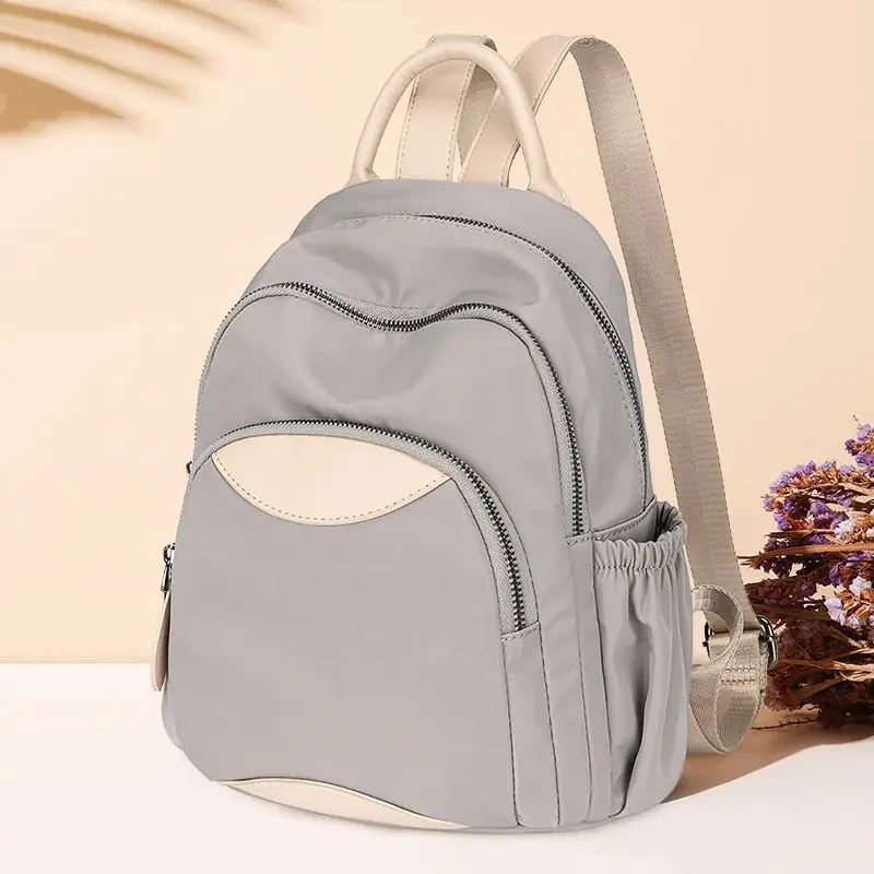 

2024 New Style Mommy Bag Ladies Office Workers Large Capacity Waterproof Lightweight Fashion Travel Oxford Cloth Mini Backpack