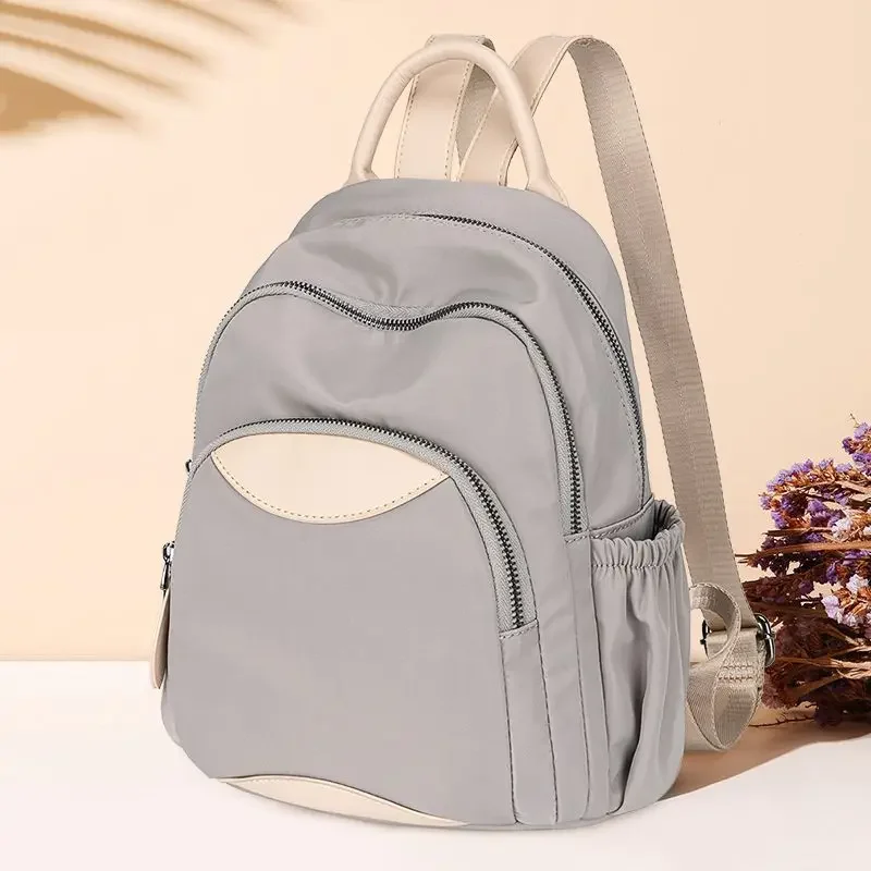 

2025 New Style Mommy Bag Ladies Office Workers Large Capacity Waterproof Lightweight Fashion Travel Oxford Cloth Mini Backpack