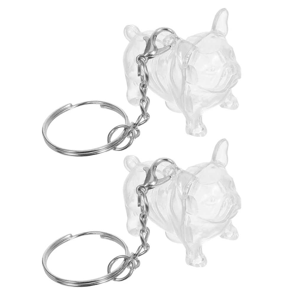 

2Pcs Pet Hair Memorial Keepsake Pendant Dog Cat Hair Storage Box Keychain Pet Commemorative Cat Memorial Bottle