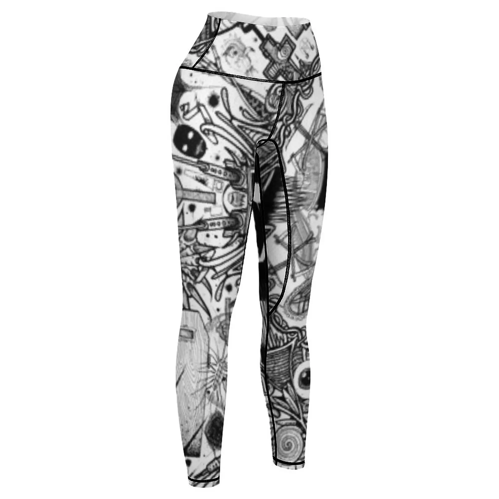 Zeds dead trippy art mandala leggings, vêtements d'exercice pour femmes, pantalons push-up fitness, vêtements de gym